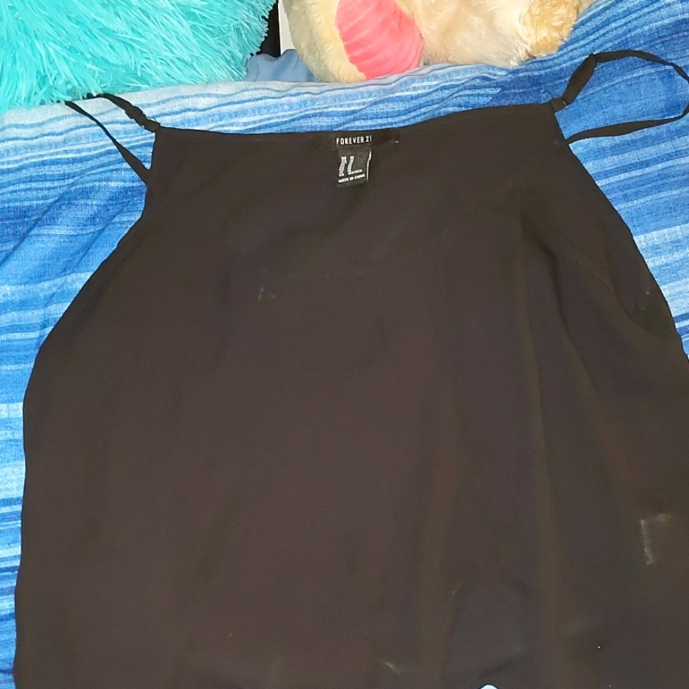 Cropped silk shirt